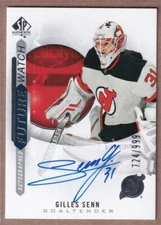 2020-21 SP Authentic #229 Gilles Senn RC AUTO /999 - New Jersey Devils