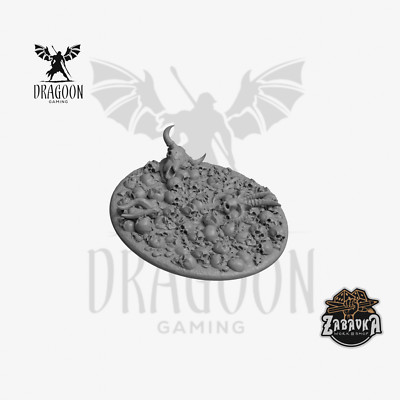 60mm Field of Skulls Base Topper For 28mm Scale Tabletop Wargames & Miniatures