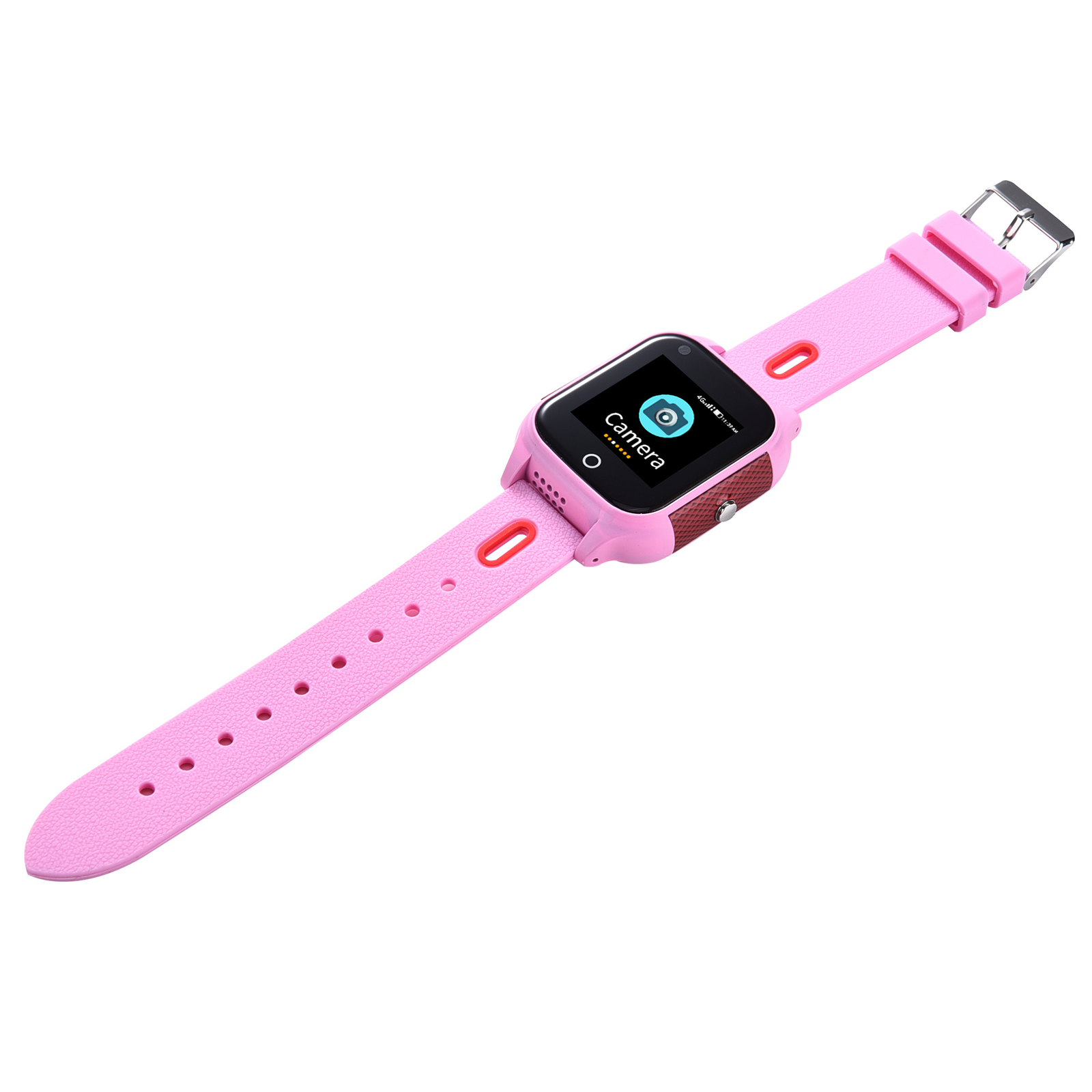 Montre tracking GPS 4G FA28 Rose idéale pour les sorties au parc en famille