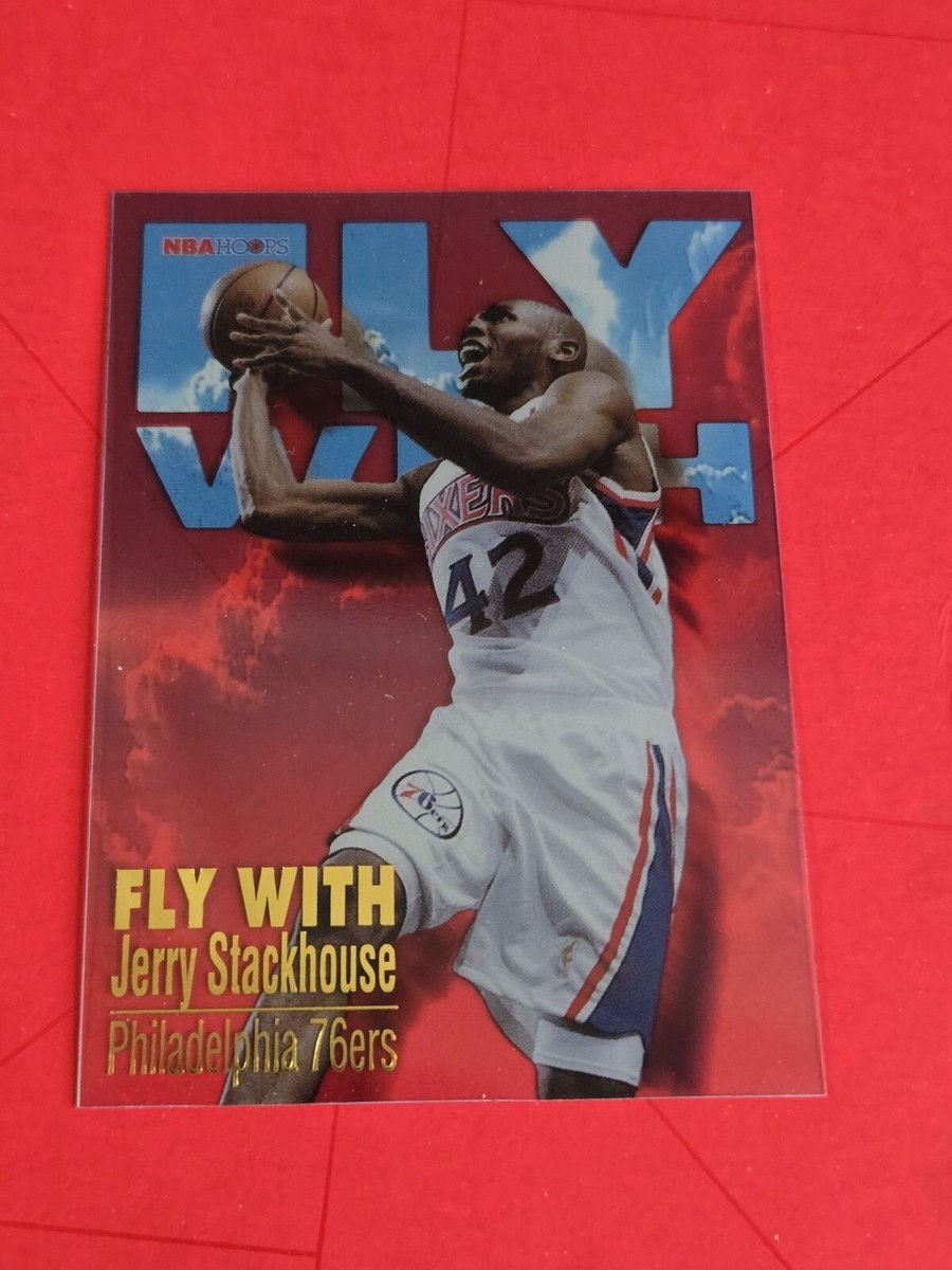 1996-97 FLEER/SKYBOX NBA HOOPS FLY WITH JERRY STACKHOUSE INSERT
