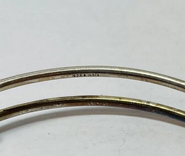 Brazalete brazalete Silpada de plata de ley 925 Be Bright B3212 8 pulgadas Foto 2 de 4