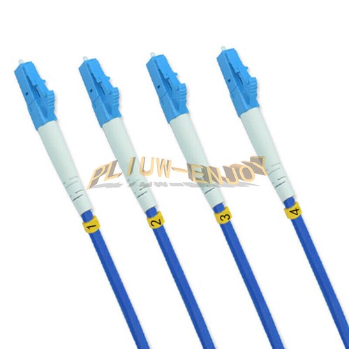 Câble fibre blindé intérieur 150M LC-LC 4 brins monomode 9/125 cordon de raccordement fibre - Photo 3/5