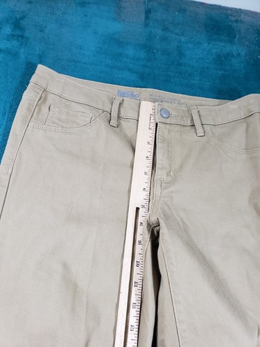 Mossimo Jeans Sz 8 Womens Beige Stretch Ladies Pants Mid Rise Denim Jegging - Picture 6 of 11