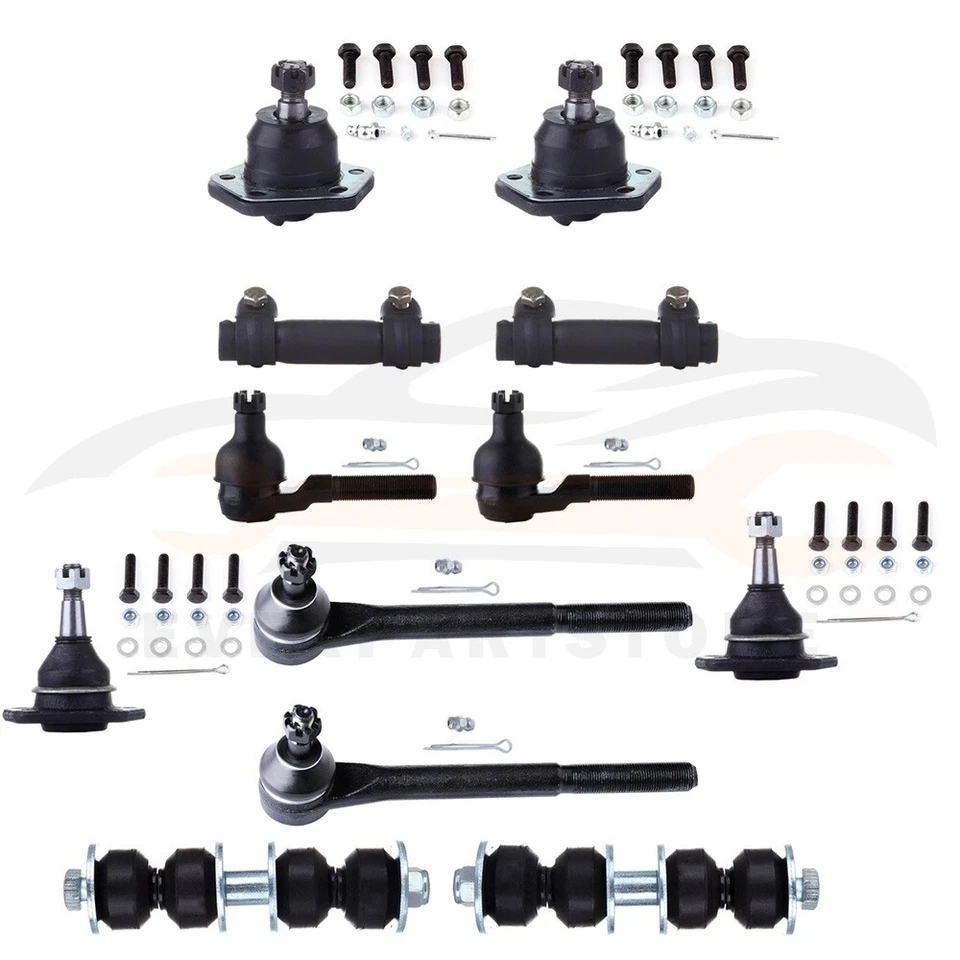 Kit de suspensión de eslabones de barra estabilizadora delantera de 12 piezas para GMC Jimmy 1992-2005 4,3 L V6 Foto 2 de 4