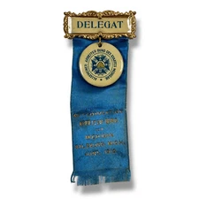 1910 German-American Workers' Union Salzburg Michigan Convention Delegate Badge