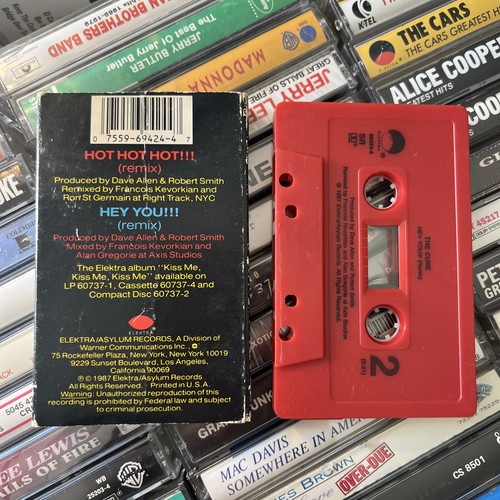 RARE The Cure Hot Hot Hot!! Cassette Tape Single RED CS Casette Single - Picture 4 of 6