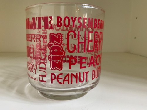 Vtg glass cup bowl Marshmallow Granola Choc Berry fudge TOLEDO OHIO htf - Picture 5 of 8