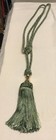 Curtain Tassel Tie back 1990s Vintage, Green With Silky Thread Tassel X 1 EX CON