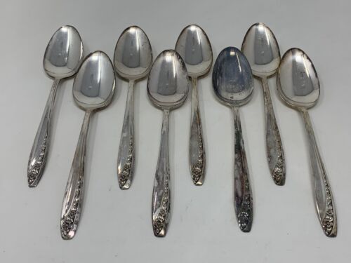 Antique Wm Rogers Mfg Silverplate Cocktail Forks, AVALON, CABIN