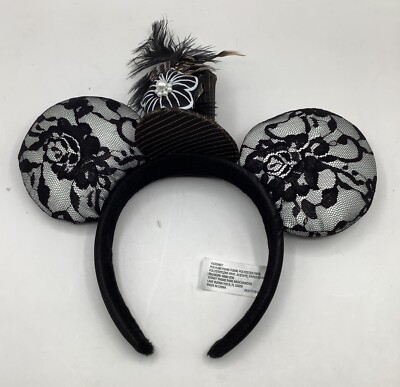 Headband Disney Parks Limited Lace Minnie Mouse Ears Resort  display picture 3