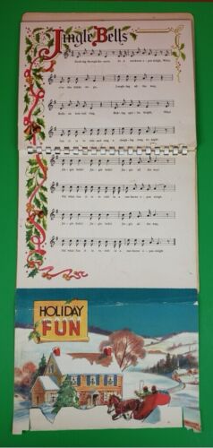 Vintage Christmas Time Action Fold Out Pop-Up Christmas Book Christmas Everyday - Foto 13 di 19