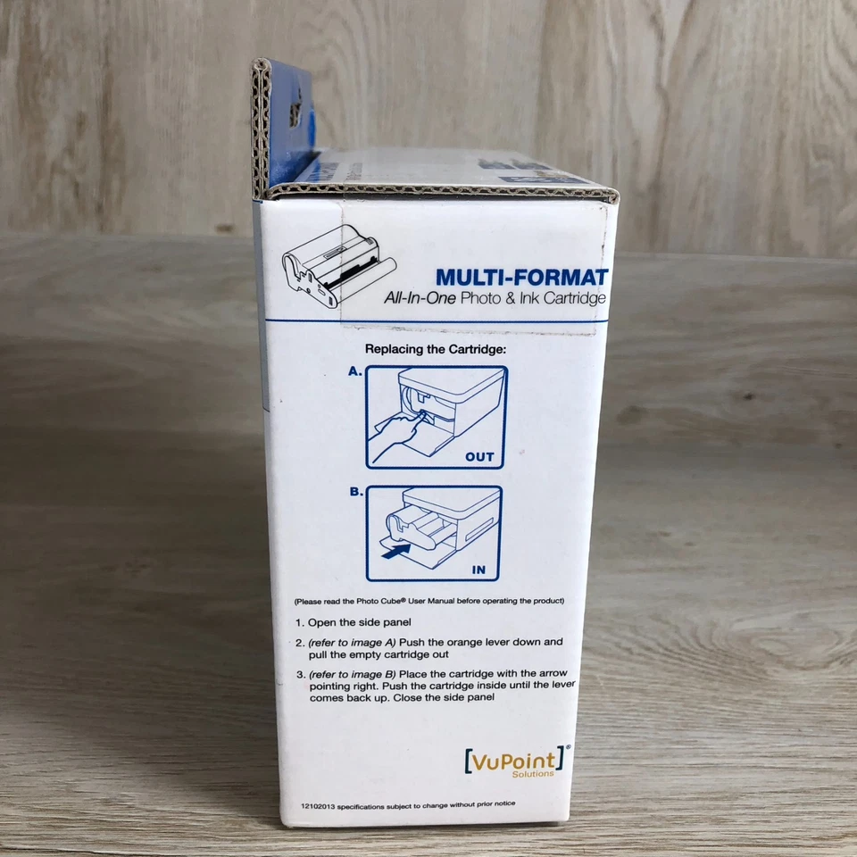 VuPoint Multi-Format All in One Photo & Ink Cartridge for Photo Cube Printer NEW - Image 4 of 4