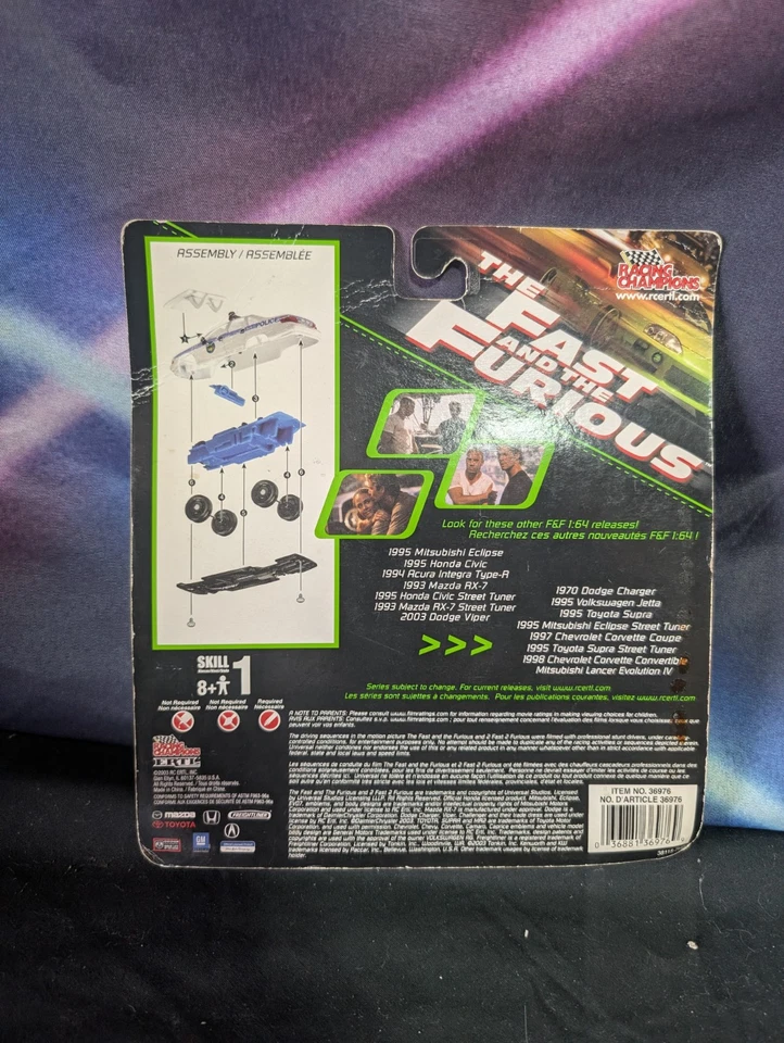 Juego de actividades Rápido y Furioso 1992 Miami City Police Chevy 1:64 Racing Champions Foto 3 de 3