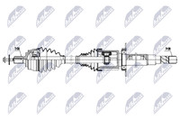 NTY Antriebswelle NPW-VV-171 FüR Volvo V40 525