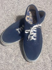 Vintage Converse Comfort Cushion Made in USA Navy Canvas Boat Shoes
