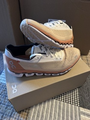 On Cloudboom Men s Running Sneakers Low Top Lace Up White/Beige
