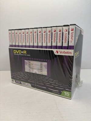 Verbatim DVD+R Discs 4.7GB 16x Spindle 15 Pack