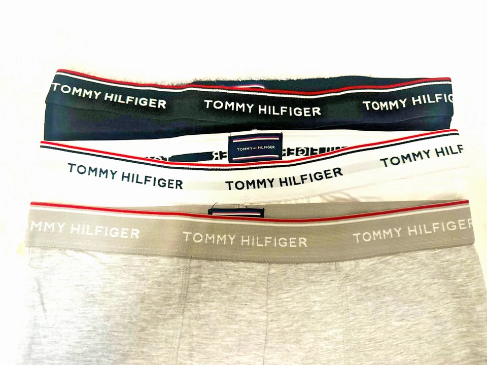 Tommy Hilfiger мужской хлопок эластичной боксера сундуков нижнее белье M, L, XL, XXL упаковка из 3 - Изображение 2 из 4