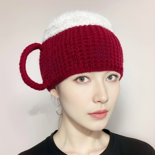 Versatile 3D Beer Cup Hats Unisex Pullover Cap New Hairline Beanies Women Men