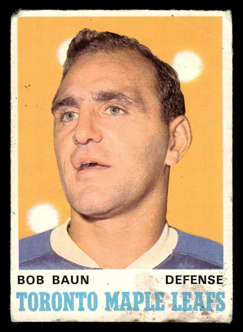 Bob Baun #223 Hockey Cards 1970 O-Pee-Chee trading card — raw and PSA graded price guide