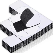 20 Sets Heavy Duty Adhesive Hook and Loop Strips, 6x2, 4x2, 4x1, 2x2 Inches Stro