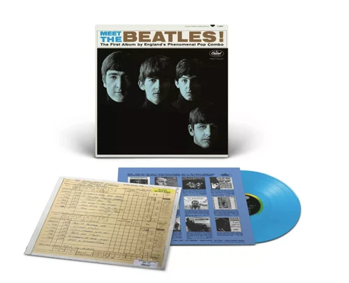The Beatles : Meet The Beatles! (60th Anniversary, Opaque Blue Vinyl LP) USED !!