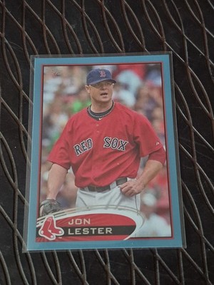 (BLUE) Jon Lester 2012 TOPPS SERIES 1 Baseball Card