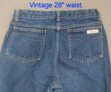 Vintage Calvin Klein Jeans 28x31.5 USA Made Dark Blue Straight Leg Y2K Retro