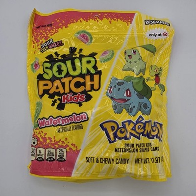 Pokémon Sour Patch Kids Watermelon Gummy Candy Bag