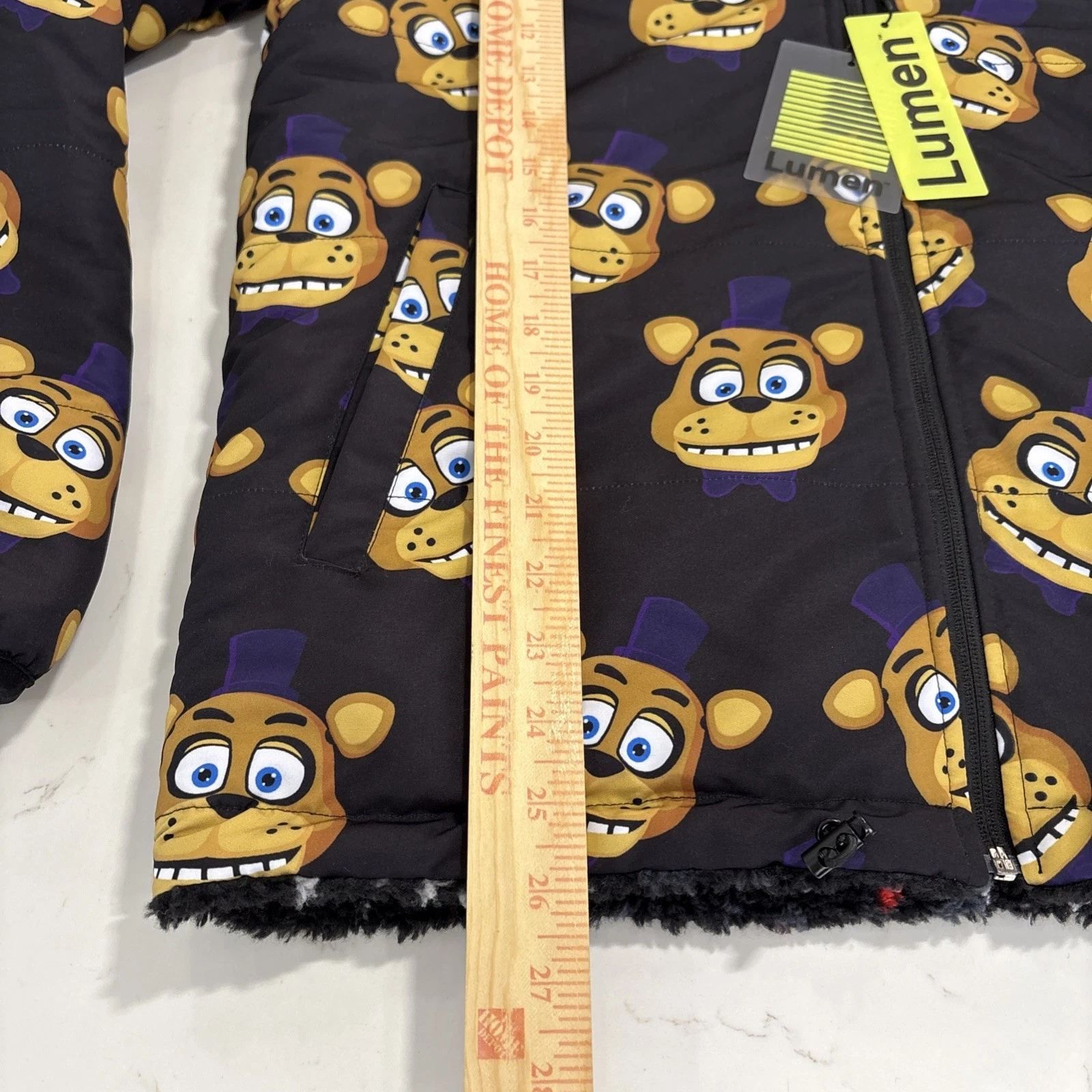 FNAF Rare Reversible Jacket Lumen Theorywear Five Nights at Freddy's Size L NWT image 7