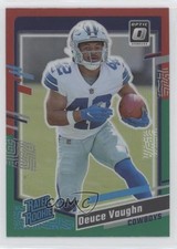 2023 Donruss Rated Rookie Optic Preview Red & Green Prizm Deuce Vaughn #324 19lb