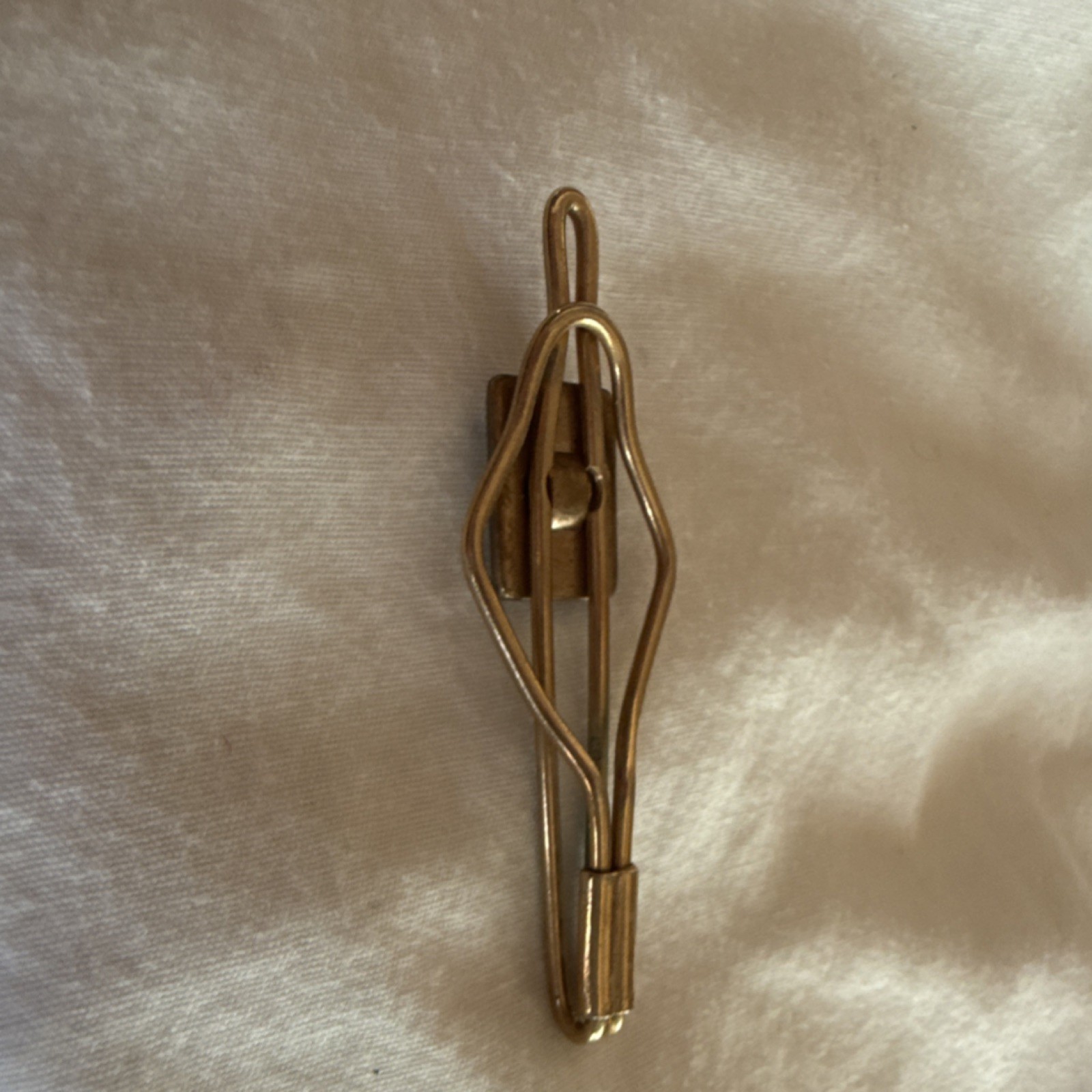 Gold Tone Geometric Rectangular Accent Metal Tie … - image 2