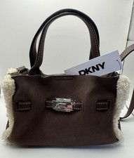 DKNY womens Bryar Small Satchel Bag Brown