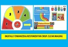 MACHINE CUT Vintage FISHER-PRICE Little People GARAGE 2504 LITHO STICKERS DECALS