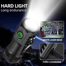 1200000LM USB Rechargeable LED Flashlight Super Bright Torch Tactical Lamp