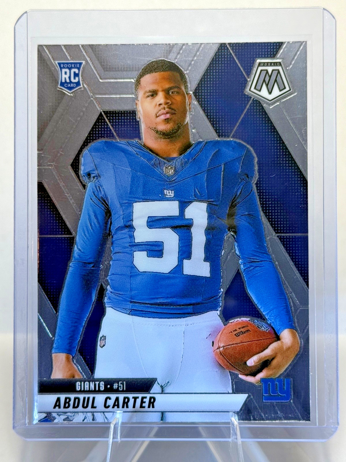 Abdul Carter 2025 Mosaic / Variation Base Rookie Card #282 / New York Giants