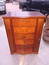 Jewelry Box 5 Drawer Solid Wood; Mahogony