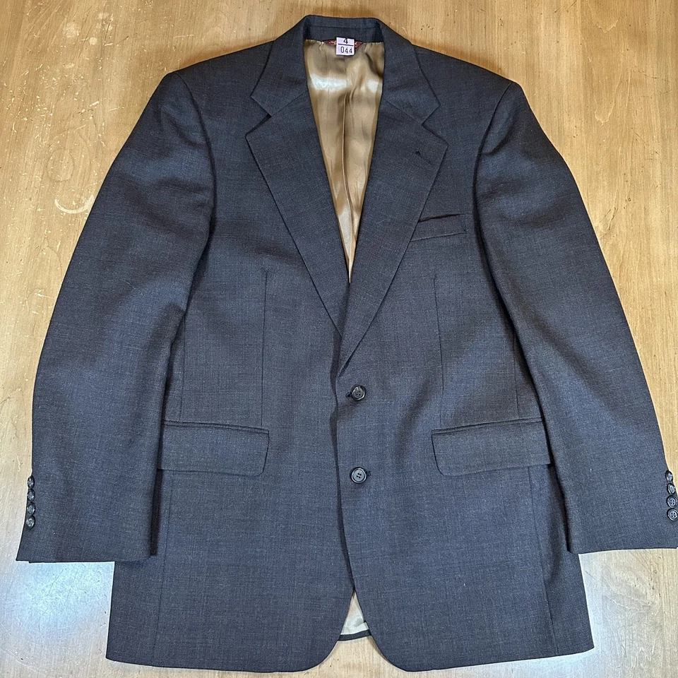 Cricketeer Suit Mens 42L 34x29 Brown Wool Vintage 2 Piece Union Made USA - Image 2 of 4