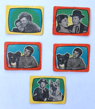 Vintage 1964 Bat Masterson Lassie Lucille Ball TV Show Card Set of 5 Argentina 