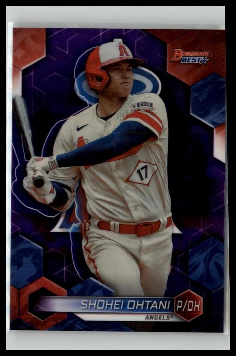 2023 Bowman's Best #62 Shohei Ohtani Purple Refractors #/250