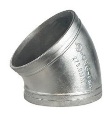 45  ELBOW, Galvanized, Sizes 1-1/4"-12", UL/FM Listed