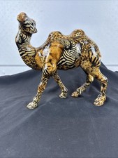 Vintage Camel Featuring Patterns That Mimic Zebra And Leopard Animals Apprx. 9”