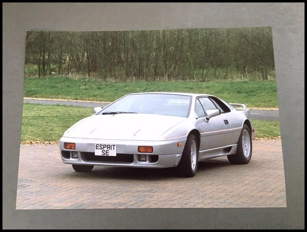 1988 1989 Lotus Esprit SE 1-page Vintage Car Brochure Spec Card Foto 2 de 3