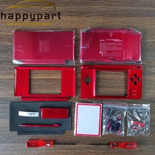 New Replacement Housing for Nintendo DS Lite Glass Lens Shell Crimson Red