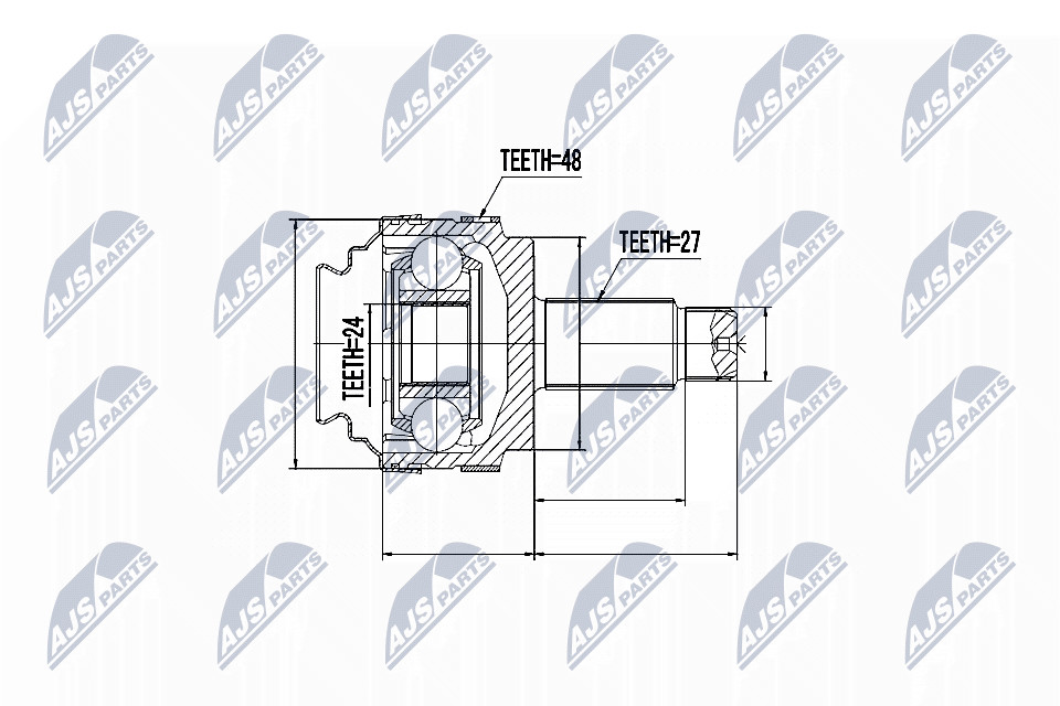 N.T.Y. NPZ-BM-007.NTY Joint Kit, drive shaft for BMW