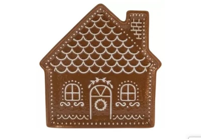Gingerbread house plate hobby lobby sold out pottery barn inspired Christmas