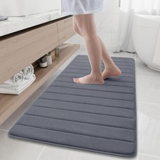 Buganda Memory Foam Bath Mat, 60 x 24, Ultra Soft and Non-Slip Bathroom Rugs,...