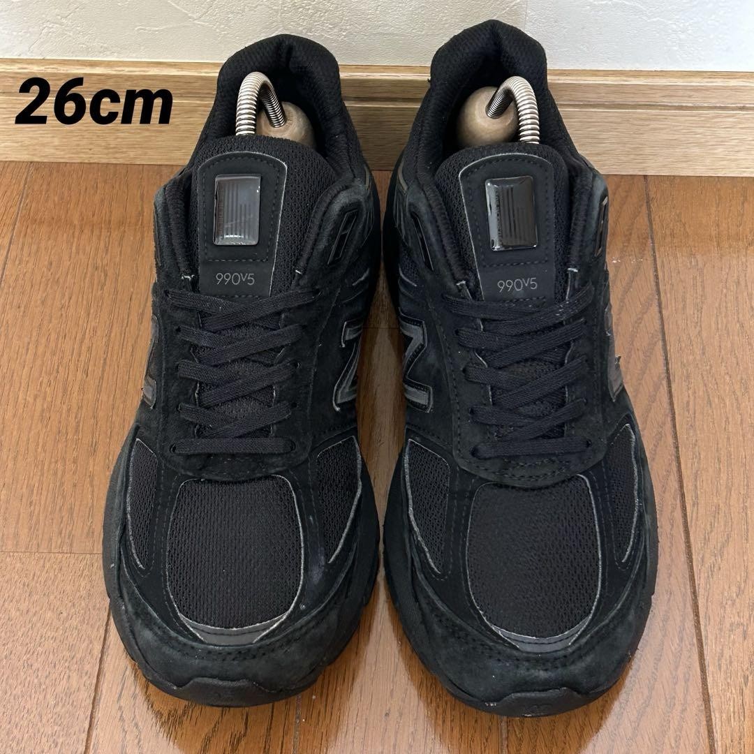 ニューバランス M990BB5 26.0 US8 Size 8 - New Balance 990v5 Made in USA Triple Black for sale