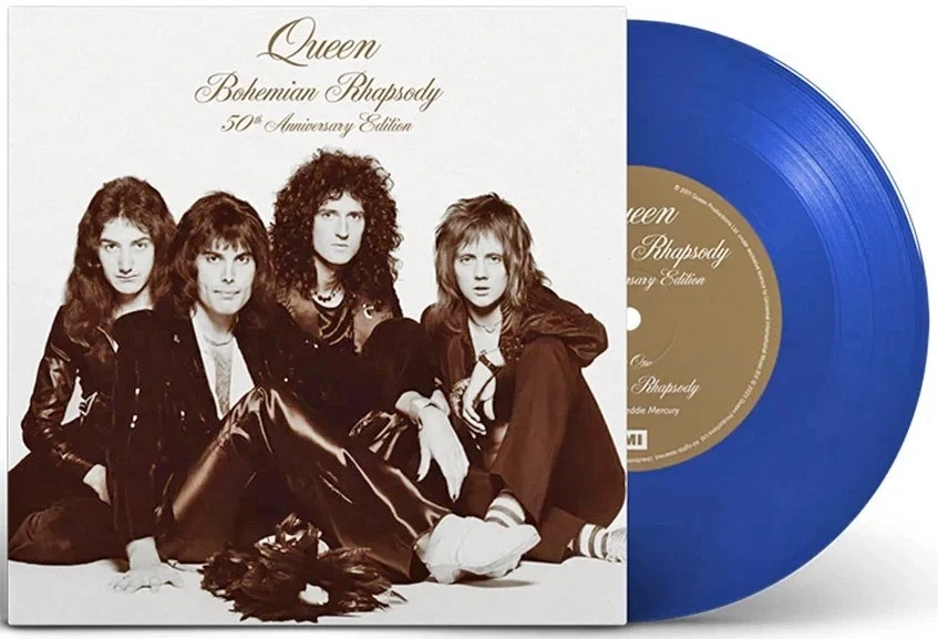 QUEEN 7" Bohemian Rhapsody Translucent BLUE COLOURED VINYL Ltd 2025 IN STOCK New - Image 2 of 4