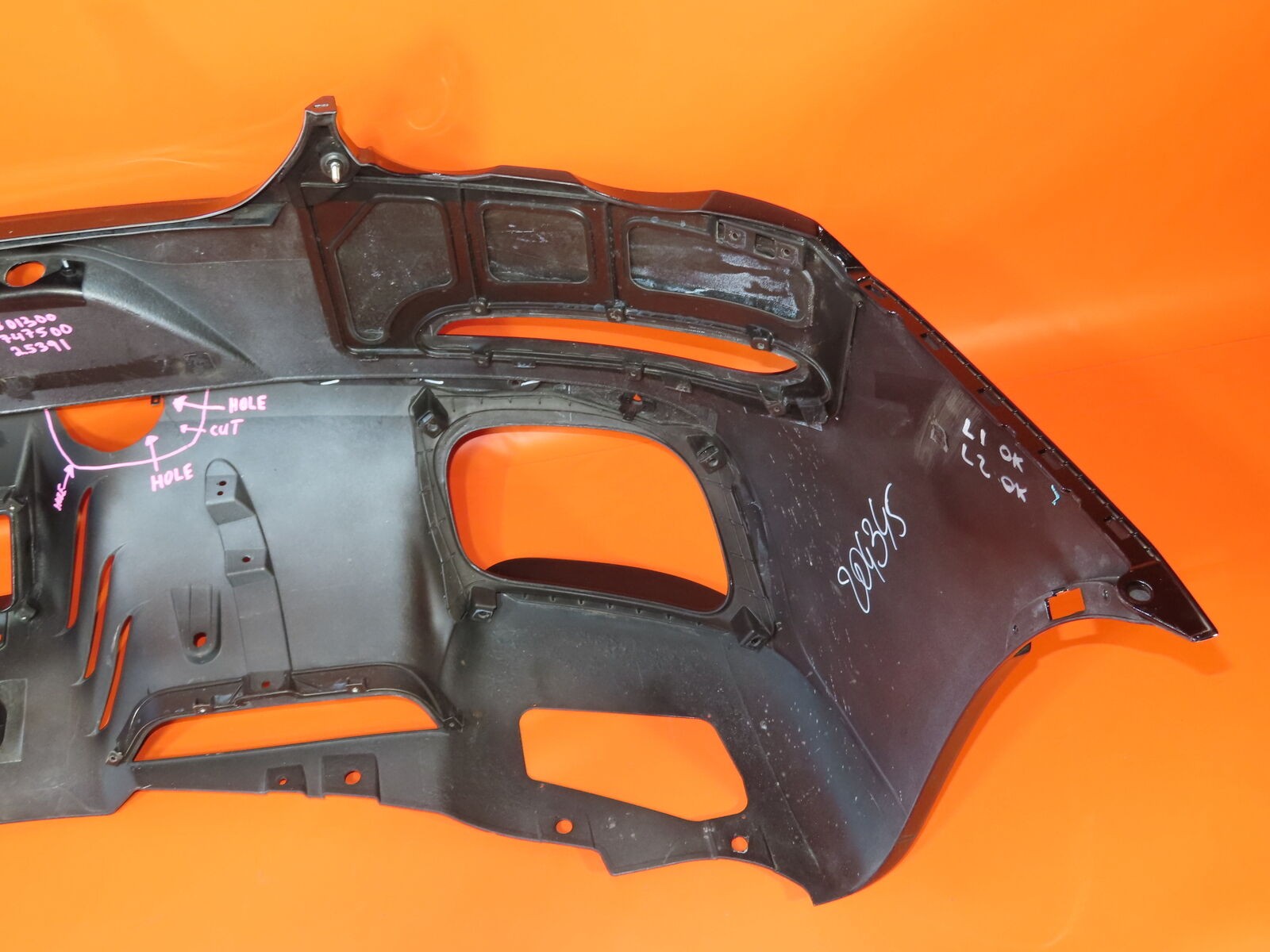 FERRARI LUSSO GTC REAR BUMPER 2017 2018 2019 087801300 GTC4 BLACK OEM